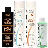 Brazilian Keratin Blowout Hair Treatment Super Enhanced Winning Formula All Hair Types & Colors Incl Blondes, Bleached, Coarse, Curly, Black African, Dominican Brazilian (240 ML LARGE KIT)