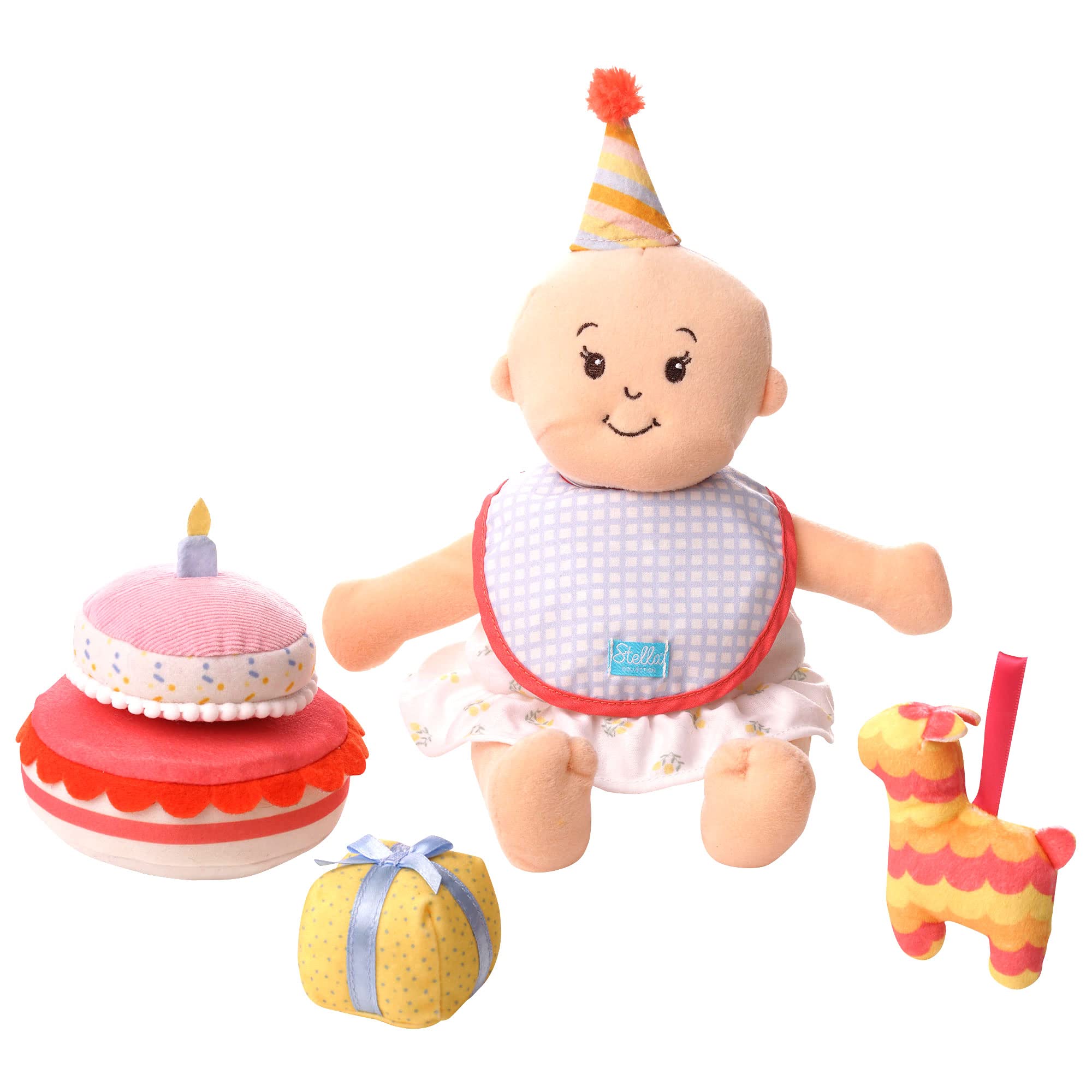 Manhattan Toy Stella Collection Birthday Party 6 Piece Baby Doll Birthday Party Playset for 12