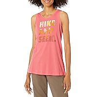 Columbia-Women's Daisy Days Graphic Tank, Salmon Heather/Seek The Hike, Medium