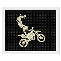 Motorbike Got Dirt Bike Diamond DIY Painting Kits for Adults Round Drill 5D Number Picture Home Wall Art