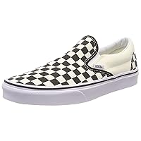 Vans Unisex Classic Checkerboard Slip On Shoes (11 Women/ 9.5 Men, Black/Off White/Checkerboard)
