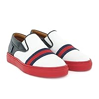 Blue Red White Slip On Sneaker f047