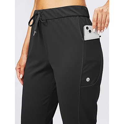 G Gradual Women's Joggers Pants with Zipper Pockets Stretch