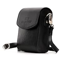 MegaGear MG1504 Canon PowerShot SX740 HS, SX730 HS Leather Camera Case with Strap - Black