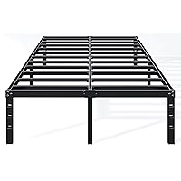 14 Inch Queen Bed Frame - Sturdy Platform Bed Frame Metal Bed Frame No Box Spring Needed Heavy Duty Queen Size Bed Frame Easy Assembly Strong Bearing Capacity, Noise Free