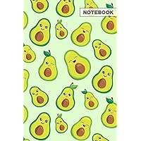 Notebook: Avocado Blank Lined Journal