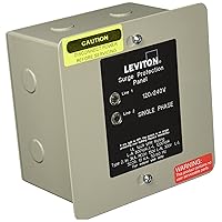 Leviton 51120-1 120/240 Volt Panel Protector, 4-Mode Protection, Light Commercial/Residential Grade, In NEMA 1 Enclosure