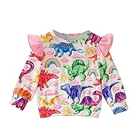 Girls Sweater Toddler Kids Baby Girls Boys Sweatshirt Long Baby Girl Clothes Long Sleeve Hoodie Sweatshirt Floral Pants