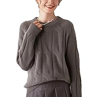 Women's Sweater 100% Cashmere Knitted Pullover O Neck Fashionable Knitted Top