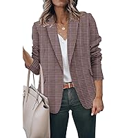 Women's Casual Lightweight Blazer Jacket Suits Lapel Long Sleeve for Daily/Work