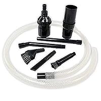 Schneider Industries Micro Vacuum Attachment 7 Piece Kit, 0.5 Liters, Black