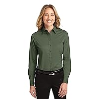 Port Authority Ladies Long Sleeve Easy Care Shirt, Clover Green, L