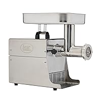 LEM Products BigBite #8 Meat Grinder, 0.50 HP Stainless Steel Electric Meat Grinder Machine, Ideal for Regular Use
