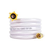 Camco TastePURE 10-Ft Water Hose - RV Drinking Water Hose Contains No Lead, No BPA & No Phthalate - Features Diamond-Hatch Reinforced PVC Design - 1/2” Inside Diameter, Made in the USA (22743)