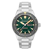 Spinnaker Mens 43mm HASS Automatic Watch with Solid Stainless Steel Bracelet SP-5099