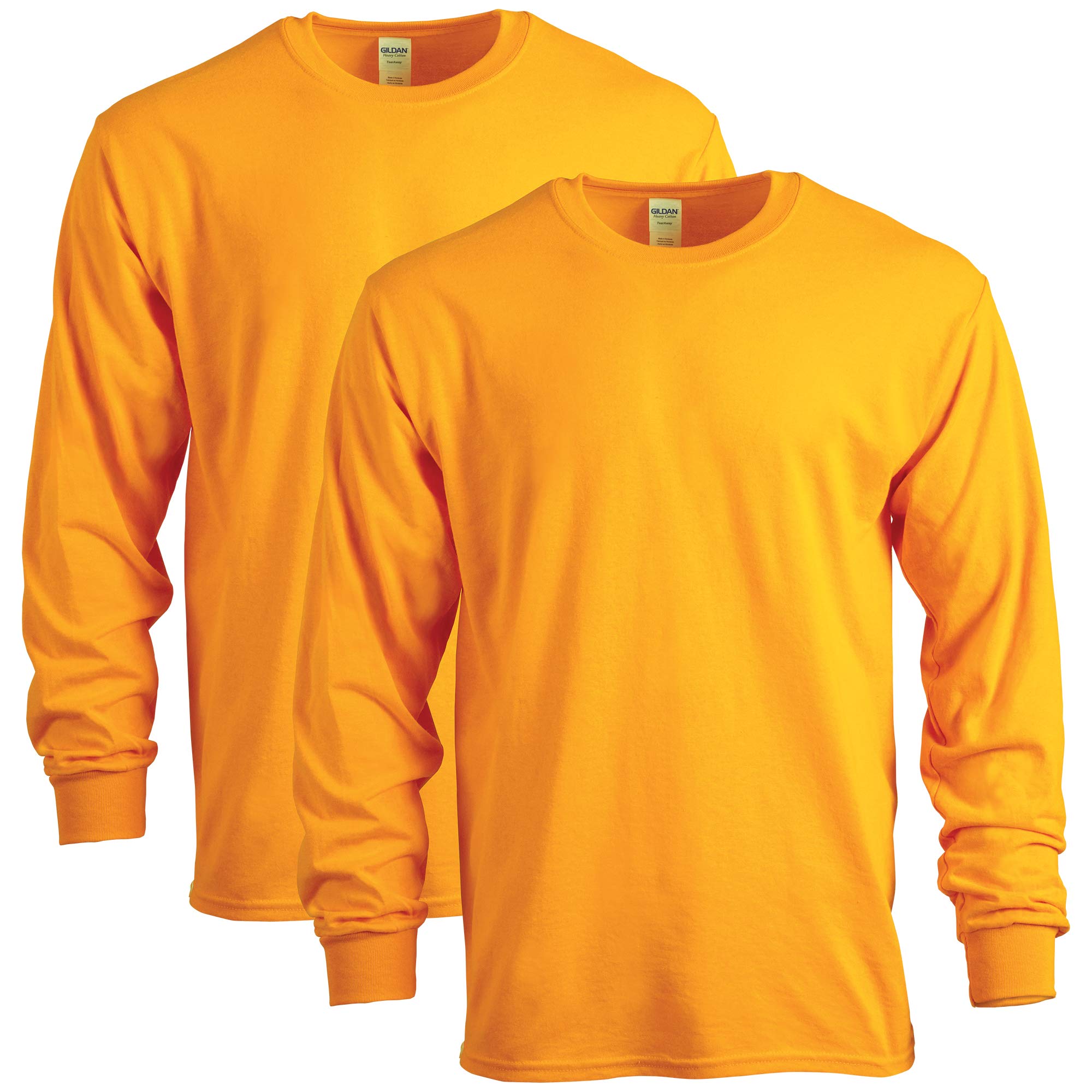 Gildan Adult Heavy Cotton Long Sleeve T-Shirt, Style G5400, 2-Pack