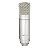 Tascam TM-80 Large Diaphagm Condenser Microphone,Silver