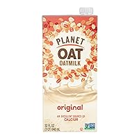 Planet Oat Oatmilk Without Lactose or Dairy NonGMO, Original, 32 Fl Oz (Pack of 6)