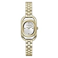 FURLA Ladies Gold Tone Stainless Steel Bracelet Watch (Model: WW00008005L2)