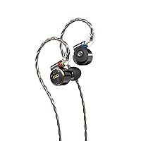 FD3 PRO Earphones in-Ear Earbuds High Resolution 1DD Deep Bass Detachable MMCX Connector with 2.5/3.5/4.4mm Plugs DLC Black