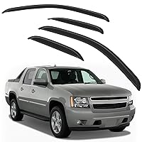 SCITOO Window Visors Outside Mount Window Visor Deflector Rain Guard Compatible with 2007-2013 for Chevrolet for Avalanche 4Pcs Set