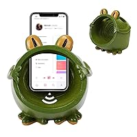 Frog Amplifier Stand Statue Green Frog Speaker Ornament Cell Phone Holder Creative Sound Amplifier Retro Phone Stand