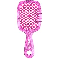 FHI HEAT UNbrush MINI Wet & Dry Vented Detangling Hair Brush, Rose Quartz Pink