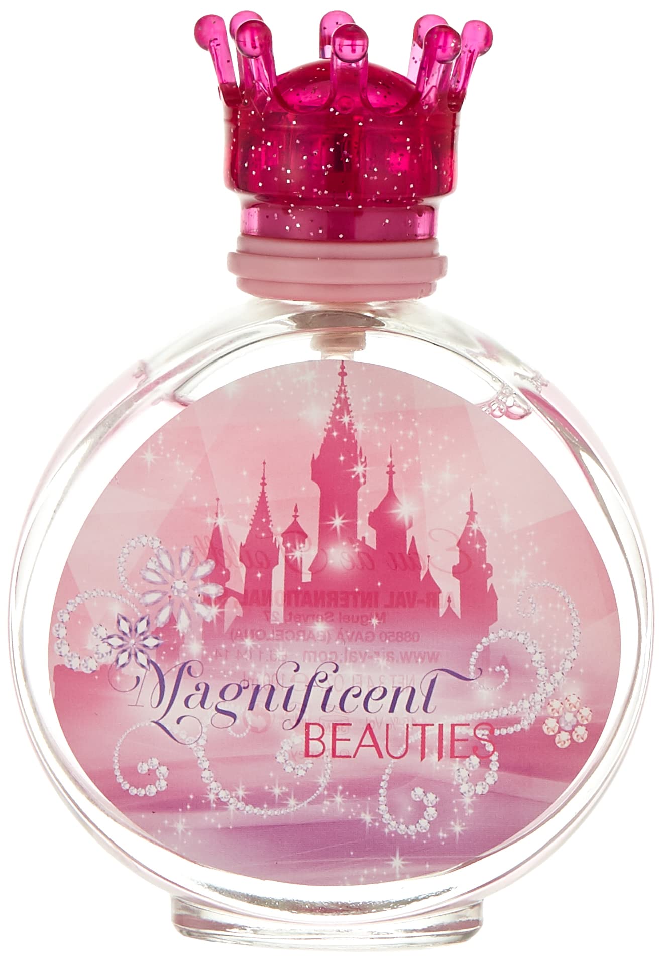 Disney Princess Magnificent Beauties Eau De Toilette Spray for Girls with Metal Lunch Box, 3.4 Fluid Ounce