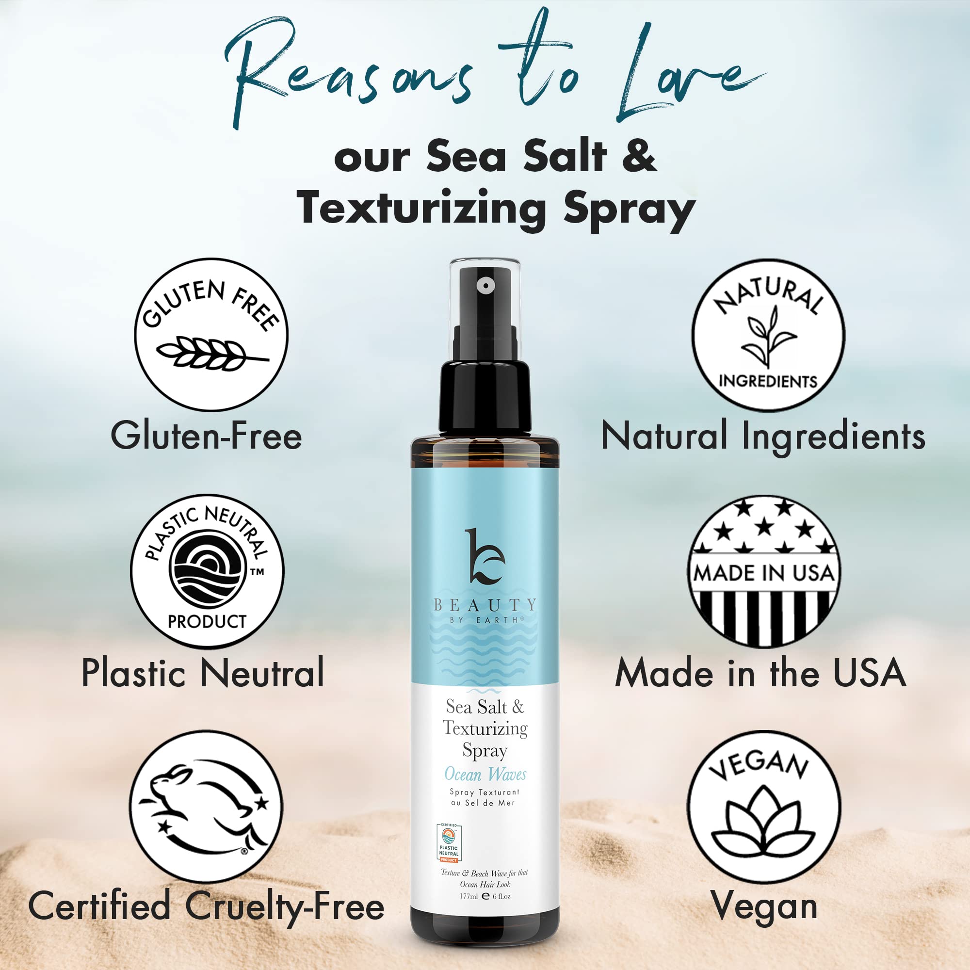 Mua Sea Salt Spray for Hair Men & Women - Dry Texture Spray for Hair, Hair  Texturizer Wavy Hair Products, Texturizing Spray & Volumizing Spray, Hair  Texture Spray, Curl Spray, Beach Waves
