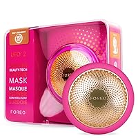 FOREO UFO 2 Red Light Therapy For Face - Anti Aging Face Moisturizer And Dark Spot Remover - For Deep Facial Hydration - Full LED Spectrum - Fuchsia