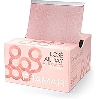 Rosé All Day Pop Up Hair Foil, Aluminum Foil Sheets, Hair Foils For Highlighting - 500 Foil Sheets