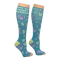Crazy Dog T-Shirts Cute and Funny Compression Socks For Women And Men Sarcastic Unisex Socks with Funny Sayings