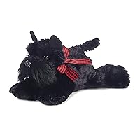 Aurora® Adorable Mini Flopsie™ Scotty™ Stuffed Animal - Playful Ease - Timeless Companions - Black 8 Inches