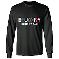 Equality Hurts no one be Kind Support LGBT Femnism Black Women Rights Black and Muticolor Unisex Long Sleeve T Shirt