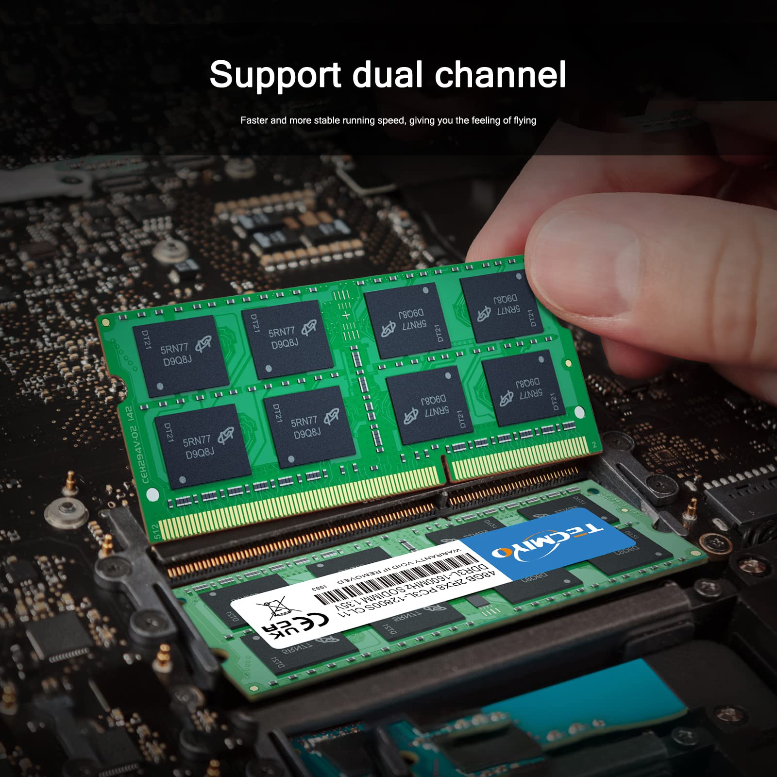 Mua TECMIYO 2RX8 4GB PC3L-12800S DDR3/DDR3L 1600MHZ Sodimm DDR3L-1600 PC3-12800 CL11 1.35V/1.5V 204Pin Non-Ecc Unbuffered Laptop Memory RAM Module for Mac Intel And AMD System trên Amazon Anh chính hãng 2022 |