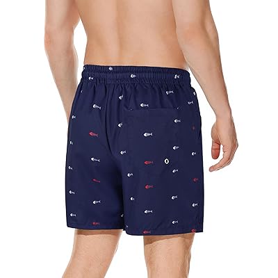 American Trends Men's Swim Trunks Board Shorts Quick Dry Mens Swimming  Trunks with Compression Liner