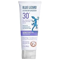 SENSITIVE FACE Mineral Sunscreen with Zinc Oxide and Hydrating Hyaluronic Acid, SPF 30+, Water Resistant, UVA/UVB Protection with Smart Cap Technology - Fragrance Free, 1.7 oz.