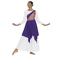 63567 Adult Joyful Praise Asymmetrical Tunic