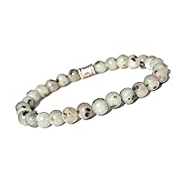 6 mm Round Beads Bracelet Crystal Healing Natural Stone (Rainbow Moonstone)