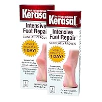 Kerasal Intensive Foot Repair Skin Healing Ointment for Cracked Heels and Dry Feet 1 oz , 2 Count, (Pack of 2)