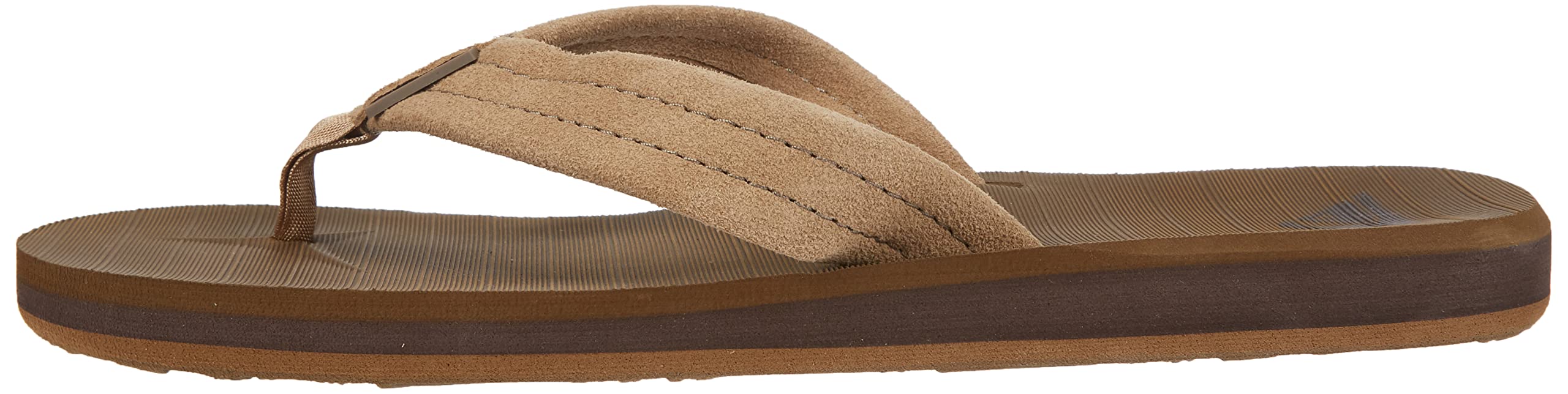 Quiksilver Men's Carver Suede 3 Point Flip Flop Athletic Sandal