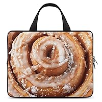Cinnamon Roll Travel Laptop Bag Sleeve Case With Handle Shockproof Notebook Briefcase Protective Cover