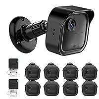 All-New Blink Outdoor Camera Surveillance Mount, 8 Pack Weatherproof Protective Housing and 360 Degree Adjustable Mount for Blink Outdoor 4th & 3rd Gen Camera,Black(Blink Camera is Not Included)