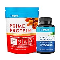 Equip Foods Prime Protein Powder Salted Caramel & Grass-Fed Beef Organs