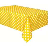 2 Pcs Polka Dot Plastic Tablecloth Disposable Table Cover Thickened Rectangle Tablecover for Kitchen Picnic Wedding Birthday Party Catering Events, 54