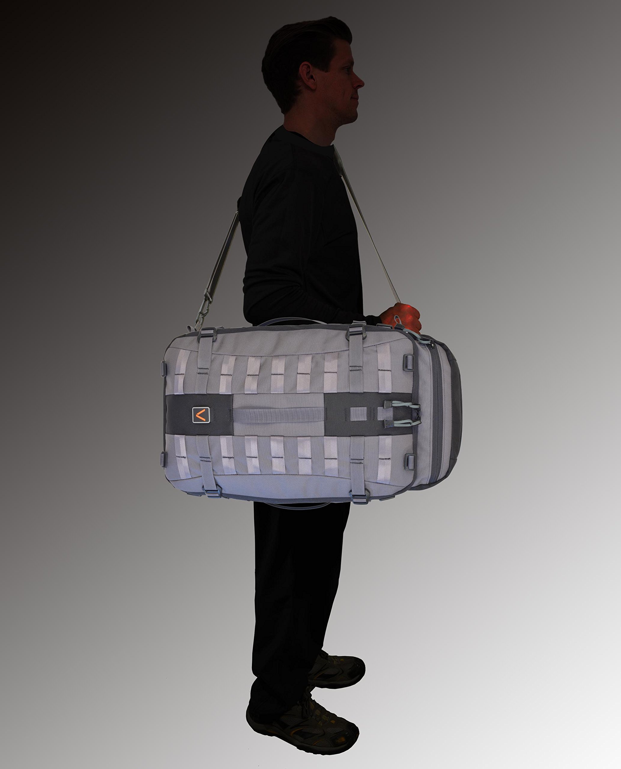 Vital Gear Air Rover Modular Adventure Travel Backpack, Grey, Medium/40mm