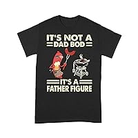 Funny Grilling T-Shirt It's not a dad BOD It's a Father Figure Sausage Grilling Beer