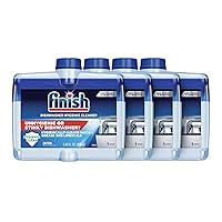Finish Dishwasher Cleaner Liquid, 4 pack (8.45oz each), Dual Action: Hygienically Cleans Hidden Grease & Limescale, Fresh Scent – 1 Year Supply