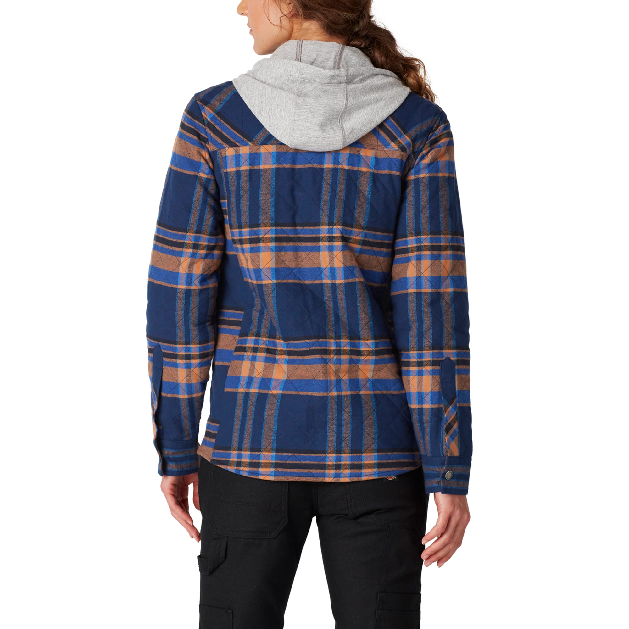 Dickies Women’s Flannel Hooded Shirt Jacket