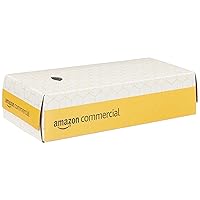 AmazonCommercial FSC Certified 2-Ply White Flat Box Facial Tissue,100 Count (Pack of 30), Total 3000 Count